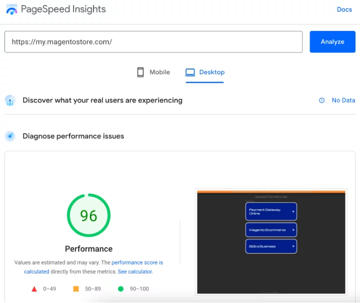 Google PageSpeed Magento